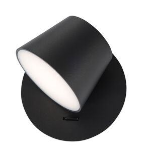 Nova Luce Vkusná a jednoduchá nástěnná LED lampička Amadeo - 6 W LED, černá NV 8223602
